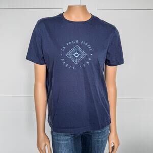 La Tour Eiffel, Navy Blue Sig. Collect. Aerial View of Eiffel Tower, Paris - M